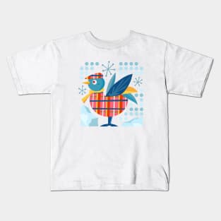 Winter Bird Kids T-Shirt